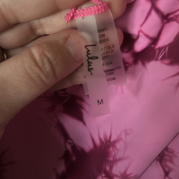 Wowza!!! Lulu's "Get it Right" tie-dye halter one piece swimsuit NWOT - Picture 5 of 7